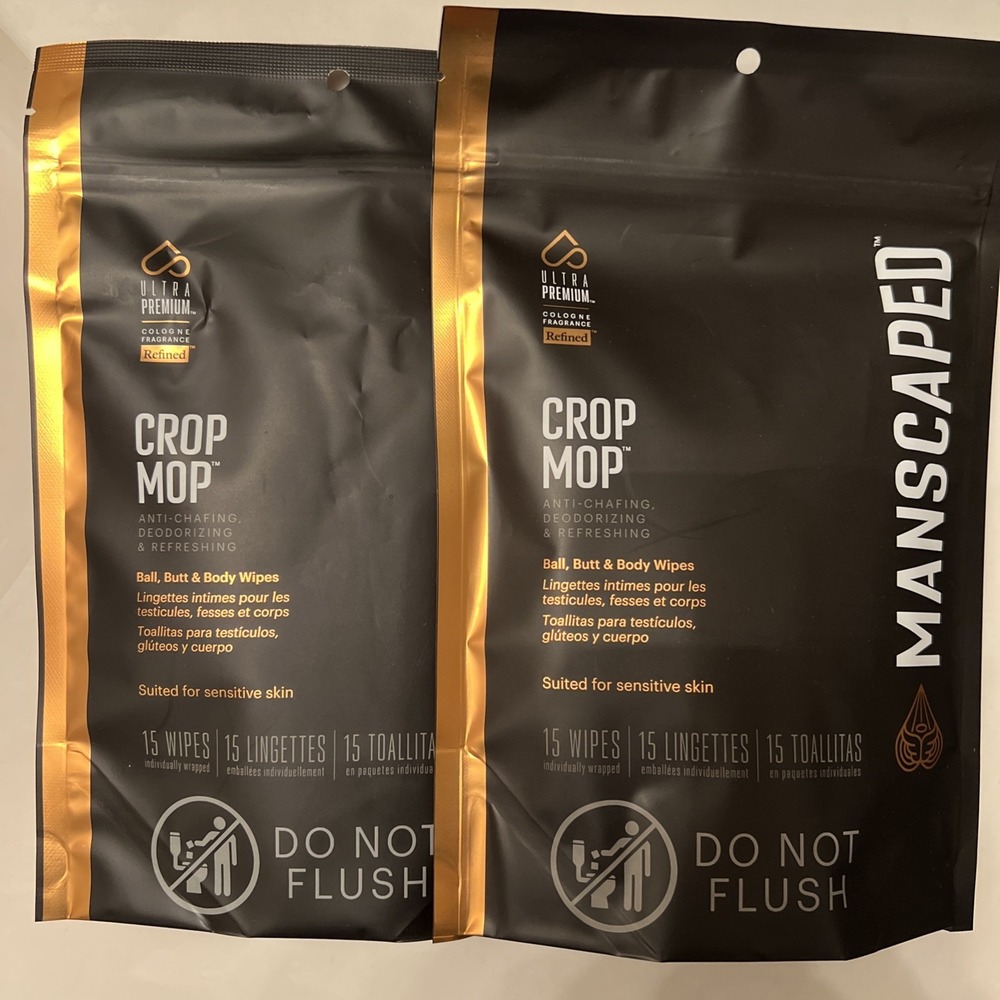 MANSCAPED® Crop Mop™ On-The-Go Individually Wrapped Ball Wipes 2 Packs